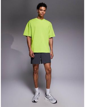 4505 Icon Boxy Oversized Heavyweight Cotton T-shirt With Quick Dry Finish - Green