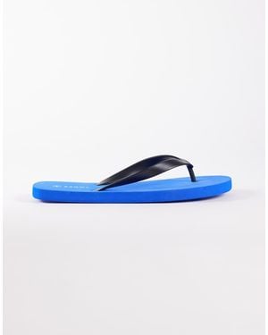 SEQWL Chanclas Azules Y Negras De -Negro