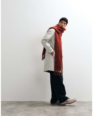 ASOS Woven Brushed Scarf - White