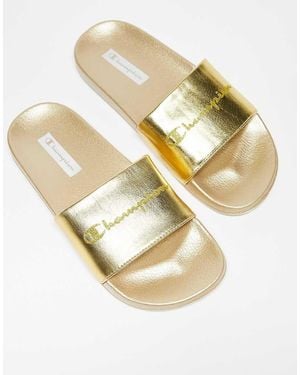 Champion Queens Unisex Sliders - Metallic