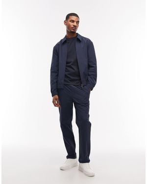 ASOS Motionmax Four Way Stretch Harrington Jacket - Blue