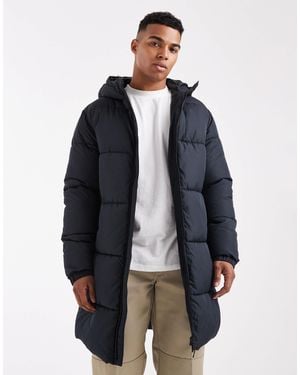 JJ Rebel Longline Padded Coat - Blue