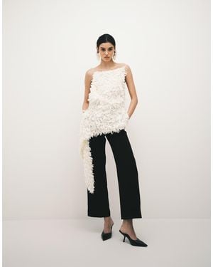 & Other Stories Tailored Flared Trousers - White