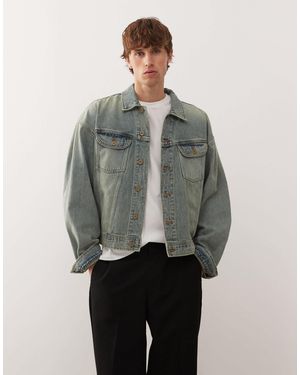 Deus Ex Machina Sasafras Denim Trucker Jacket - Gray