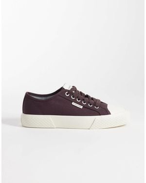 Calvin Klein Chunky Canvas Sneakers - Brown