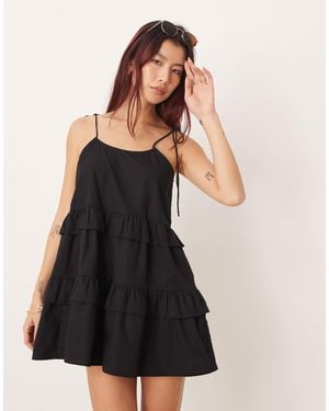esmé studios Esmee Tiered Mini Beach Dress - Black