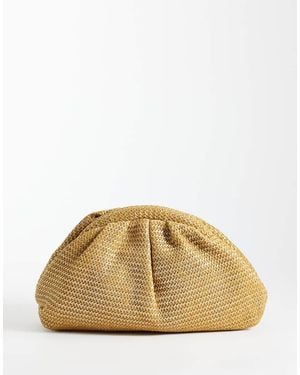 True Decadence Clutch Tas Van Rattan - Naturel