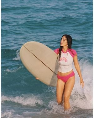 Roxy X Juicy Couture Raglan Swim Top - Blue
