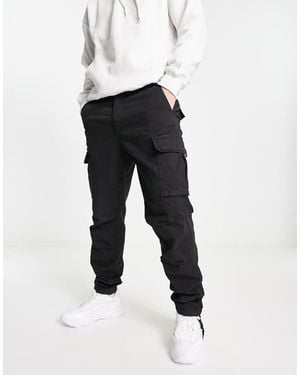 Jack & Jones Intelligence Tapered Fit Washed Cargo Trouser - White