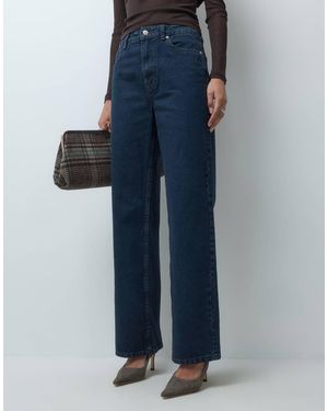ASOS Straight Wide Leg Jeans - Blue
