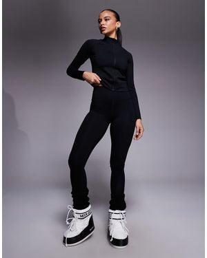 ASOS 4505 Ski & Snow Asos 4505 Ski Thermal Fleece Back Base Layer legging With Sweat Wicking - Blue