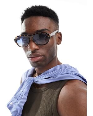 ASOS Aviator Sunglasses - Brown