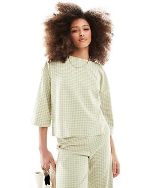 Y.A.S Y.a.s Jersey Knit Oversized T-shirt Co-ord - Green