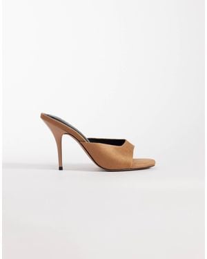 ASOS – nighty – mules aus wildlederimitat - Weiß