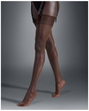 Bluebella Plain Top Stockings - Black