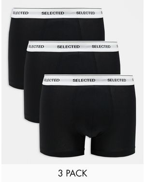 SELECTED – 3er-pack unterhosen - Schwarz