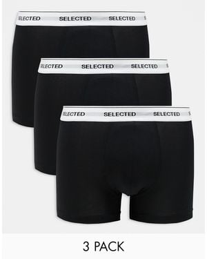 SELECTED 3 Pack Trunks - Black