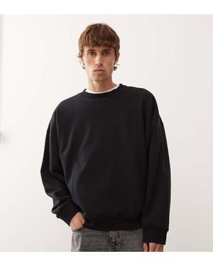 Collusion Essentials Boxy Oversized Sweatshirt - Black