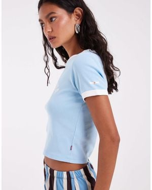 Levi's – argentina – mini-ringer-t-shirt - Blau