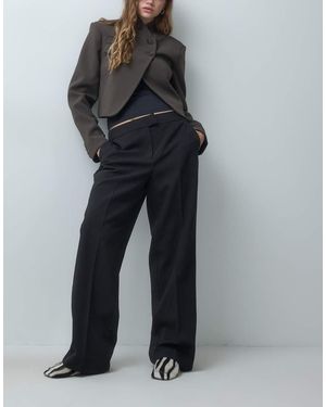 Vero Moda Co-Ord Broek Met Wijde Pijpen - Grijs