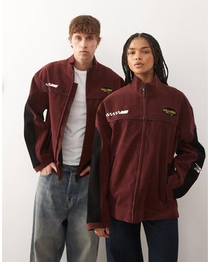 Collusion Unisex – sportjacke aus wildlederimitat - Braun