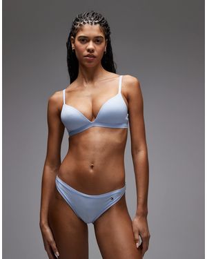 Tommy Hilfiger Microfibre Essentials Lingerie Thong - Gray