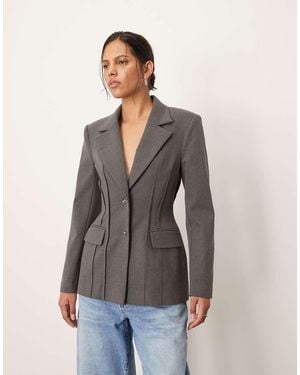 ARRANGE Premium Sculpted Blazer - Grey