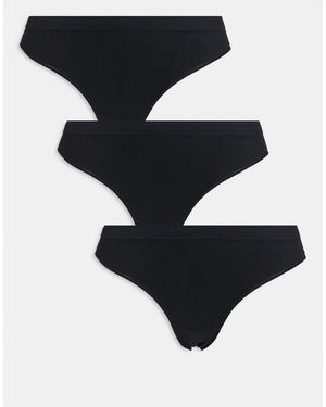 Weekday Soft Seamless Briefs 3-pack - Black