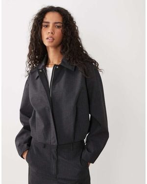 Mango Souffle Harrington Jacket Co-Ord - Black