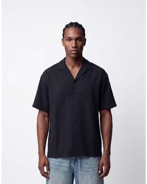 Jack & Jones Textured Resort Shirt - Black