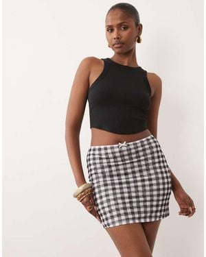 ASOS Sheer Mesh Mini Skirt - Black