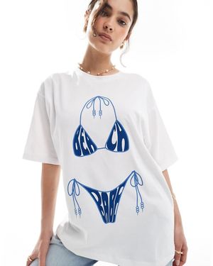 JJXX Oversized Bikini T-shirt - Blue
