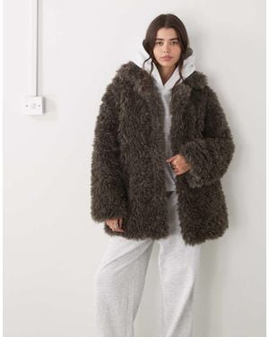 Weekday Cappotto Oversize - Marrone