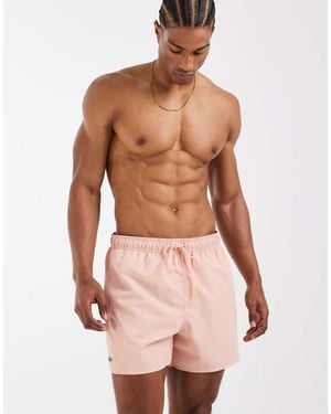 Lacoste Classic Logo Swim Shorts - Pink