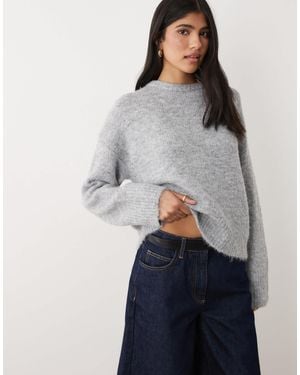 Cotton On Luxe Crew Neck Sweater - Gray