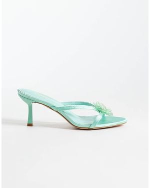 SIMMI Simmi London Elowen Heeled Mule Sandals - Green