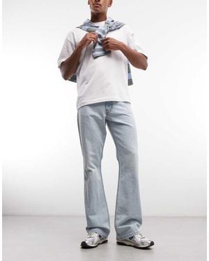Weekday Mercury Relaxed Bootcut Flare Jeans - Blue