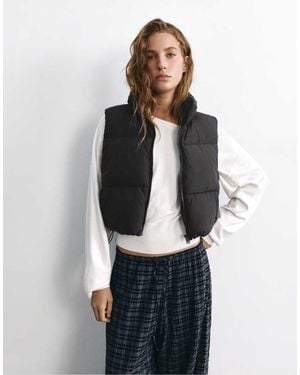 Pull&Bear Padded Gilet - Black