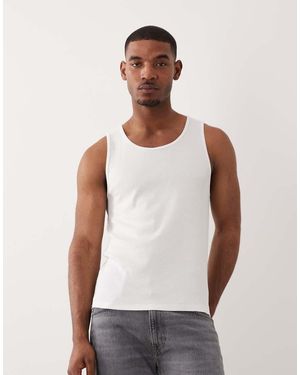 ARKET Ribbed Tank Top - White