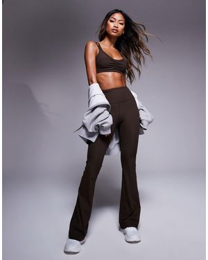 4505 Rib Slim Kick Yoga legging - Grey