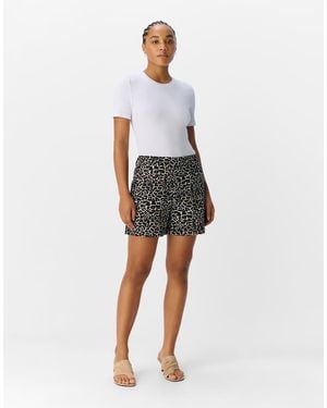 Object Pantalones Cortos Color Hummus De -Neutro - Blanco