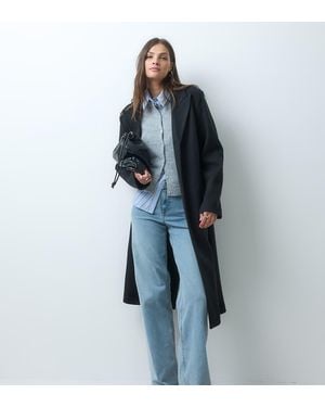 ASOS Asos Design Tall Enkelrijige Overjas Met Opgestikte Zakken - Blauw