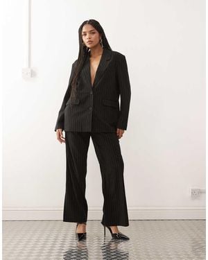 Noisy May Loose Fit Tailored Trouser Co-ord - Black