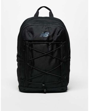 New Balance Mochila Negra De Pana De - Negro