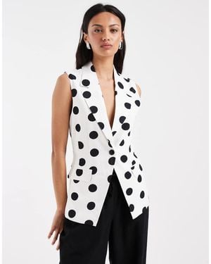 ONLY Gilet Sartoriale - Bianco