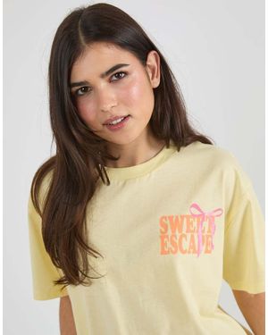 Skinnydip London Sweet Escape T-Shirt - Natural