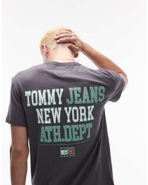 Tommy Hilfiger Athletic Dept Back Graphic T-shirt - Gray