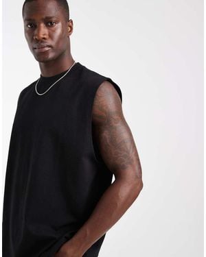 ASOS Heavyweight Oversized Tank - Black