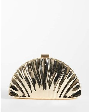True Decadence Harde Clutch Met Textuur - Metallic