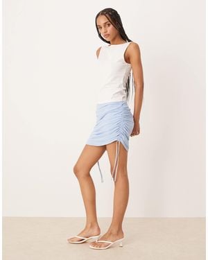 Abercrombie & Fitch – netzstoff-minirock - Natur